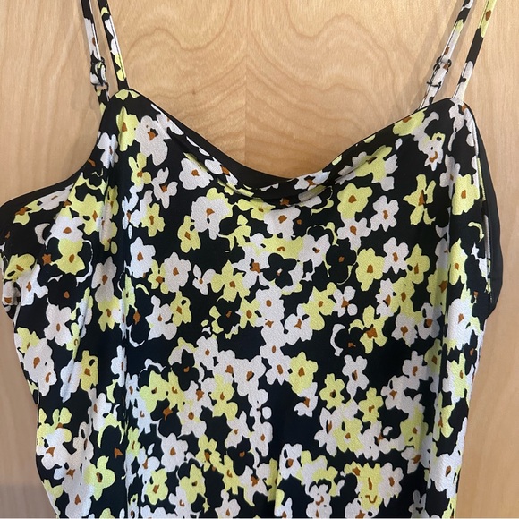 & Other Stories size 2 floral satin dress - Picture 2 of 4